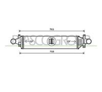 Intercooler Per MERCEDES A CLASS (W176) Dal 2012 Al 2015 ME328N001 2465000600