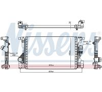 Raffreddatore a bassa temperatura, raffreddatore dell'aria di sovralimentazione NISSENS 961559