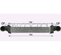 Intercooler per MERCEDES-BENZ CLS