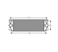Intercooler per MERCEDES-BENZ VW CRAFTER 30-35 CRAFTER 30-50 SPRINTER 3,5-t SPRI