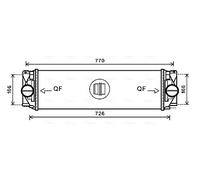 Intercooler per MERCEDES-BENZ VW CRAFTER 30-35 CRAFTER 30-50 SPRINTER 3,5-t SPRI