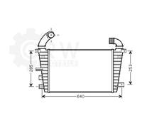 Intercooler Per Opel Vauxhall Astra H Caravan Berlina 1.7 CDTi