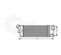 Intercooler Per Peugeot Citroën C5 Break 407 SW TD 6C 2.0 HDI 135 1.6 110