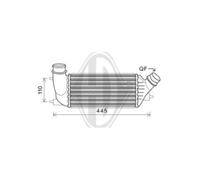 Intercooler per Peugeot Expert Tepee VF3V_807 E VF3A_VF3U_VF3X_