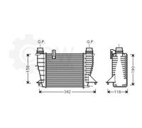 Intercooler Per Renault Modus/Grand Modus Clio III Grandtour