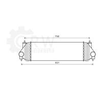 Intercooler Per Suzuki Grand Vitara II JT 1.9 DDIs 598x198