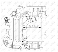 Intercooler per TOYOTA YARIS