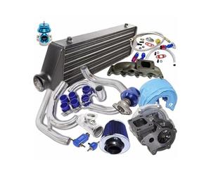 Intercooler per turbo Adatto per kit turbo turbocompressore T3/T4 1.8T 00-05 e intercooler nero Radiatore intercooler