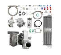 Intercooler per turbo T3 T4 T04E Turbocompressore Turbo universale+Wastegate+Intercooler+BOV+Kit linea olio Radiatore intercooler