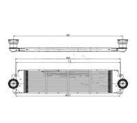 Intercooler per VW California T5 Camper 2.0 Tdi 4Motion 7E0145804B 7H0145804A