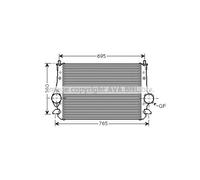 Intercooler Per VW Sharan 7M8 7M9 7M6 Seat Alhambra 7V8 7V9 Ford Galaxy WGR