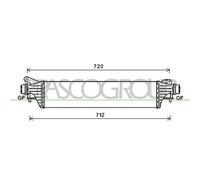 Intercooler Prasco OP036N001 Aq per Opel Vauxhall
