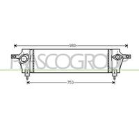Intercooler Radiatore In Alluminio Adatto Per Nissan Qashqai +2 I 2.0 DCI AWD