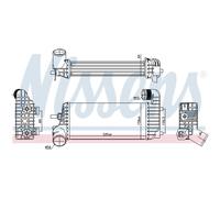 Intercooler Raffreddato ad Aria Alluminio Adatto A per Ford Focus III Turnier