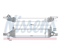Intercooler Raffreddato ad Aria Alluminio Adatto A per Nissan Qashqai + 2 I