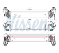 Intercooler Raffreddato ad Aria Alluminio Adatto A per Opel Astra K B16 Caravan