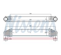 Intercooler Raffreddato ad Aria Alluminio Adatto per VW Sharan 7M8 7M9 7M6 7M