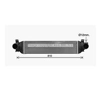 Intercooler Raffreddato ad Aria Alluminio per Ford Kuga II Focus III Familiare