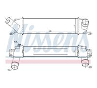 Intercooler Raffreddato ad Aria Alluminio per Hyundai H-1 Viaggi Tq Carico
