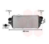 Intercooler Raffreddato ad Aria Alluminio per Hyundai i30 GD Familiare Pb Pbt