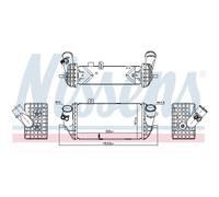 Intercooler Raffreddato ad Aria Alluminio per Kia Cee'D Sportswagon Jd Ub
