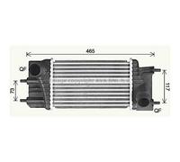 Intercooler Raffreddato ad Aria Alluminio per Nissan Juke Pulsar Hatchback