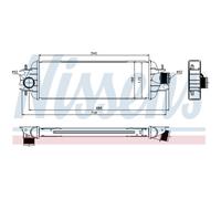 Intercooler Raffreddato ad Aria Alluminio per Nissan Primastar Kasten Bus