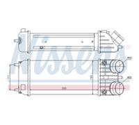 Intercooler Raffreddato ad Aria Alluminio per Peugeot 207 Cc WD_ Wa _ Wc _ Wk _