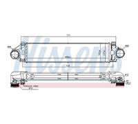 Intercooler Raffreddato ad Aria Alluminio per Volvo XC60 156 V60 155 157 134