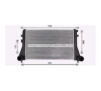 Intercooler Raffreddato ad Aria Alluminio per VW Golf VI 5K1 EOS 1F7 1F8 517