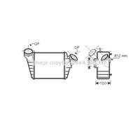 Intercooler Raffreddato ad Aria Alluminio per VW New Beetle Cabriolet 1Y7 9C1