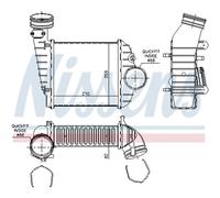 Intercooler Raffreddato ad Aria Alluminio per VW Passat Variant 3B6 3B3 3U4