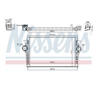 Intercooler Raffreddato ad Aria Alluminio per VW Sharan 7M8 7M9 7M6 7M 7V8 7V9