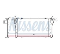 Intercooler Raffreddatore Turbo LLC Nissens per Toyota Auris NRE15_ZZE15_ADE15