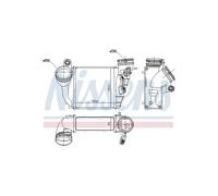 Intercooler Scambiatore Radiatore NISSENS Per VW Bora 1J0.145.803AB