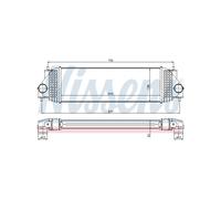 Intercooler Scambiatore Radiatore NISSENS Suzuki Grand Vitara II 1362067J00