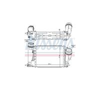 Intercooler Scambiatore Radiatore Per NISSENS Renault Espace V 144963358R
