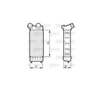 Intercooler Scambiatore Radiatore per Peugeot Citroën Berlingo DS 0384-N9 384N9