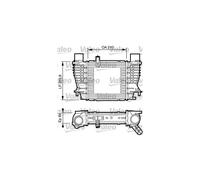 Intercooler Scambiatore Radiatore Per Renault Clio II III Modus 8200170504
