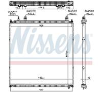 Intercooler Turbine NISSENS 606764 Radiatore In Alluminio Saldato