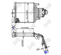 Intercooler Turbo Compatibile Per Opel Zafira B A05 Astra H L48 A04