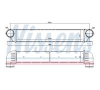 Intercooler Turbo-Cooler LLC Nissens per BMW 5er Touring E39 E38