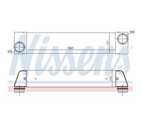 Intercooler Turbo-Cooler LLC Nissens per BMW 7er E65 E66 E67 Land Rover