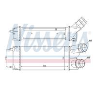 Intercooler Turbo-Cooler LLC Nissens per Citroën Berlingo B9 Peugeot Partner