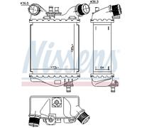 Intercooler Turbo-Cooler LLC Nissens per Fiat 500/595/695 312_ 500C/595C