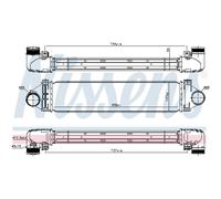 Intercooler Turbo-Cooler LLC Nissens per Ford Galaxy WA6 Mondeo IV Familiare