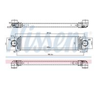 Intercooler Turbo-Cooler LLC Nissens per Ford Mondeo V Familiare CD