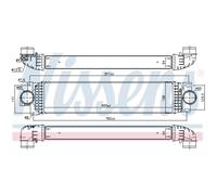Intercooler Turbo-Cooler LLC Nissens per Ford Mondeo V Familiare S-MAX Ford USA
