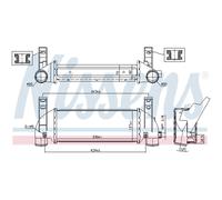 Intercooler Turbo-Cooler LLC Nissens per Ford Tourneo Collegare Transit P65
