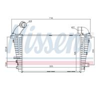 Intercooler Turbo-Cooler LLC Nissens per Opel Astra H Caravan L35 L48 L08 L70